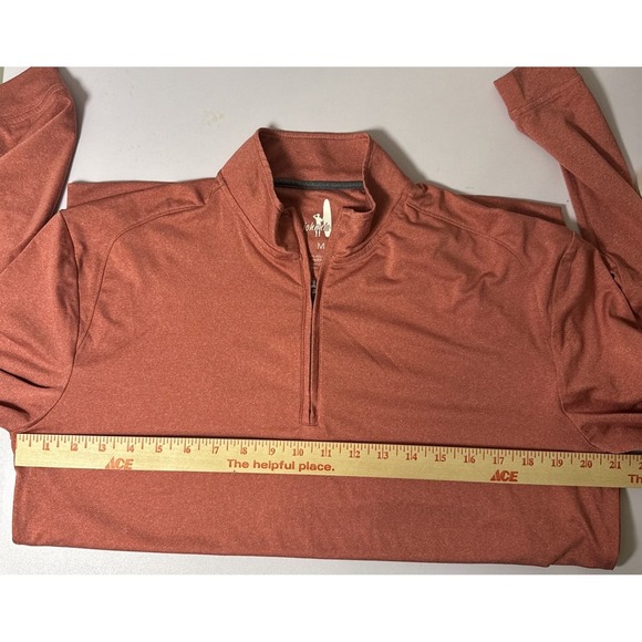 Johnnie-Oh Men's Long Sleeve 1/4 Zip Pullover Shirt Medium JMKO1420 (Flex) - Picture 3 of 6